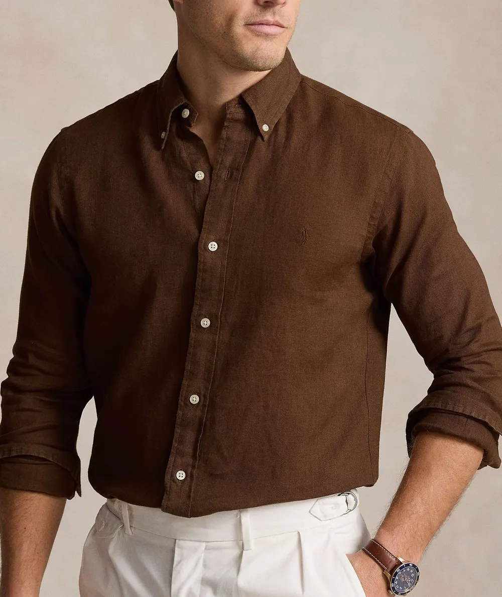 POLO RALPH LAUREN UOMO--Camicia in lino