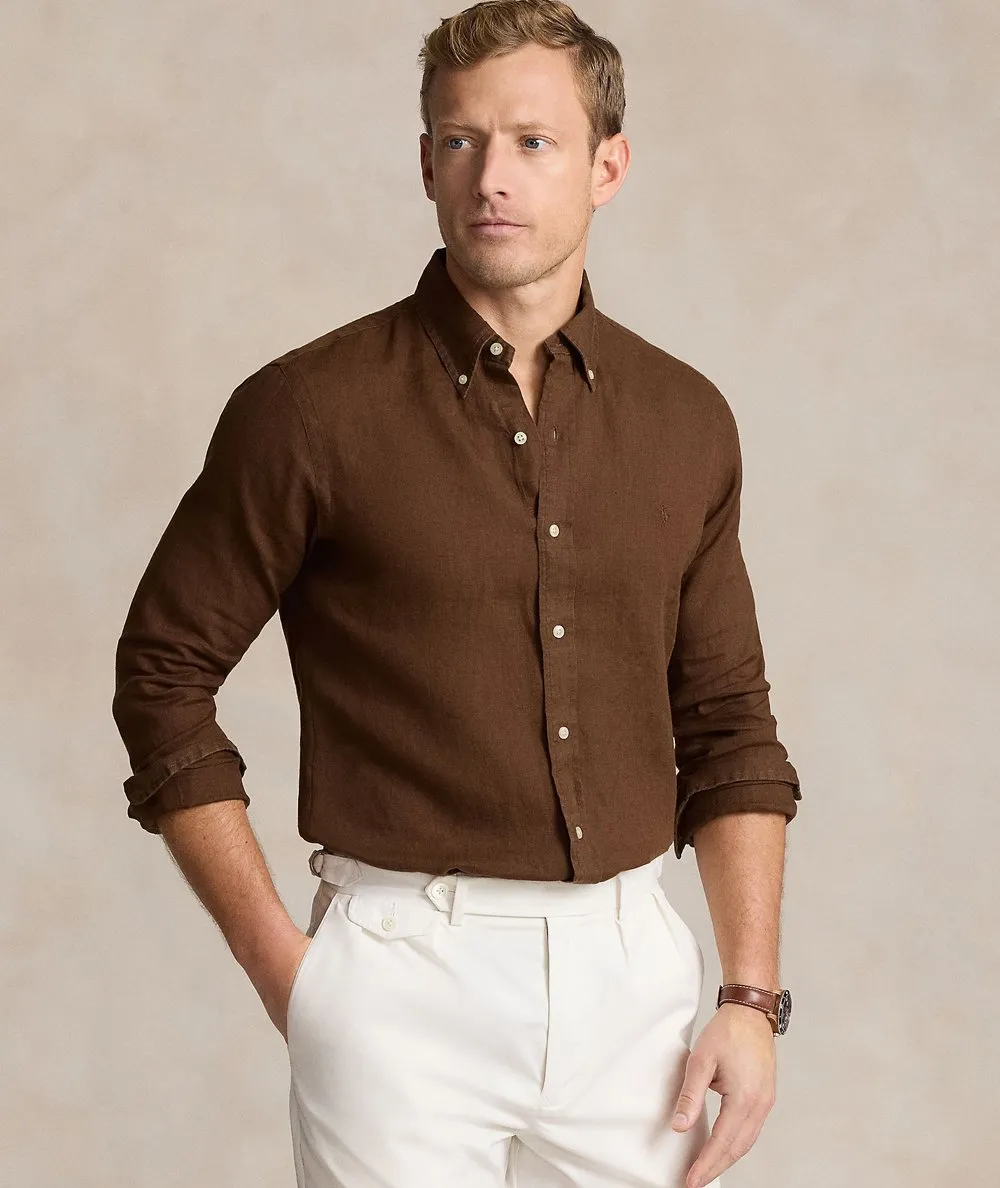 POLO RALPH LAUREN UOMO--Camicia in lino