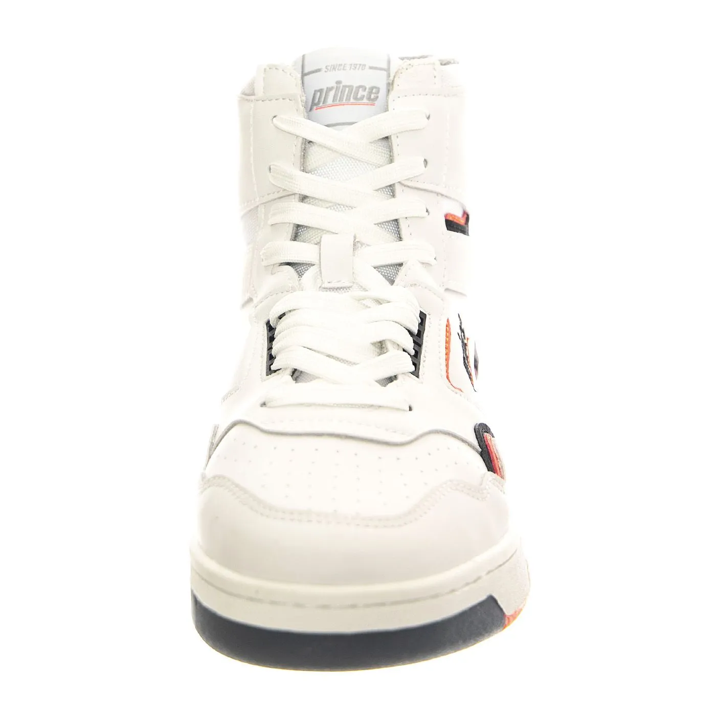 PRINCE FST847 White / Coral - Scarpe Profilo Alto Uomo Bianche    