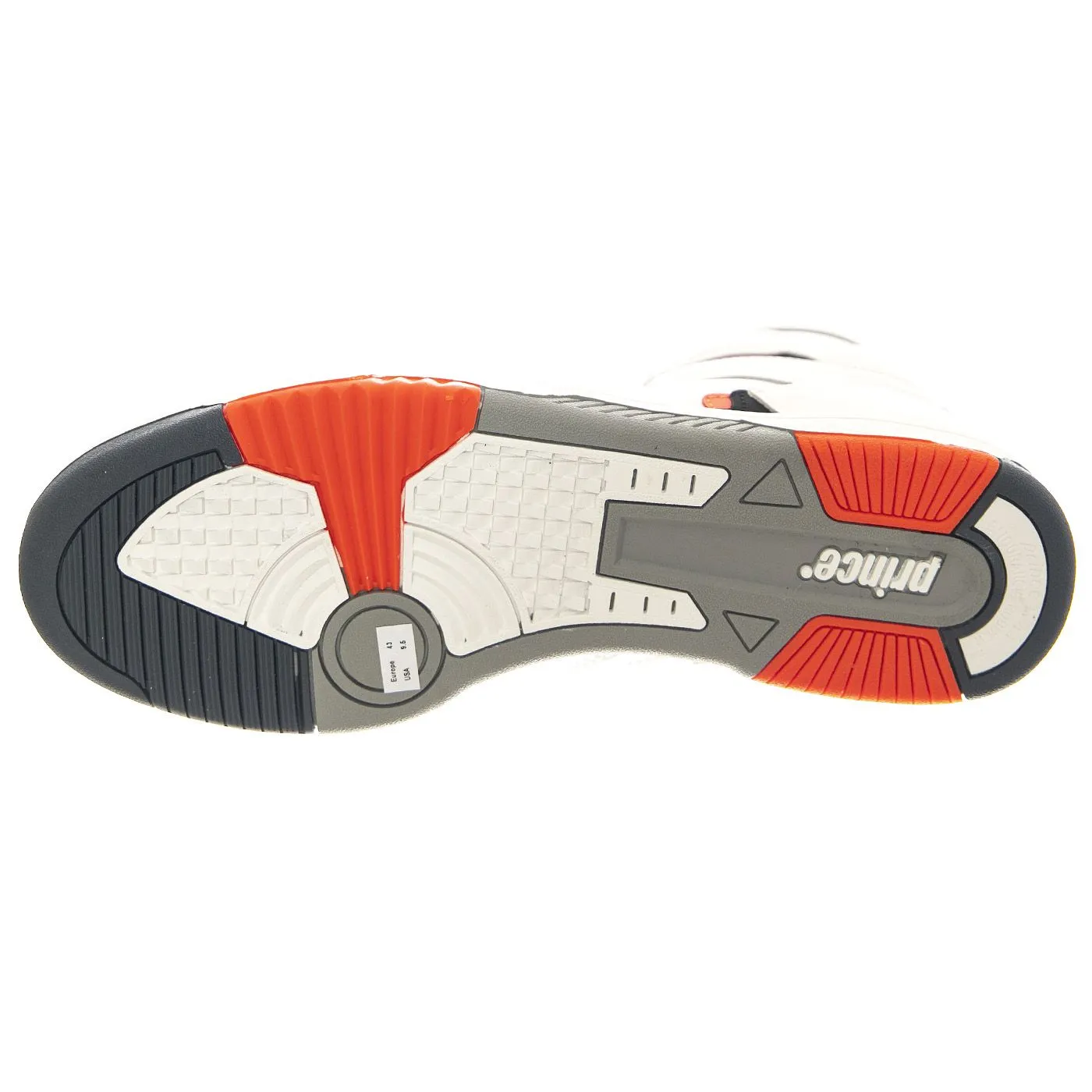 PRINCE FST847 White / Coral - Scarpe Profilo Alto Uomo Bianche    