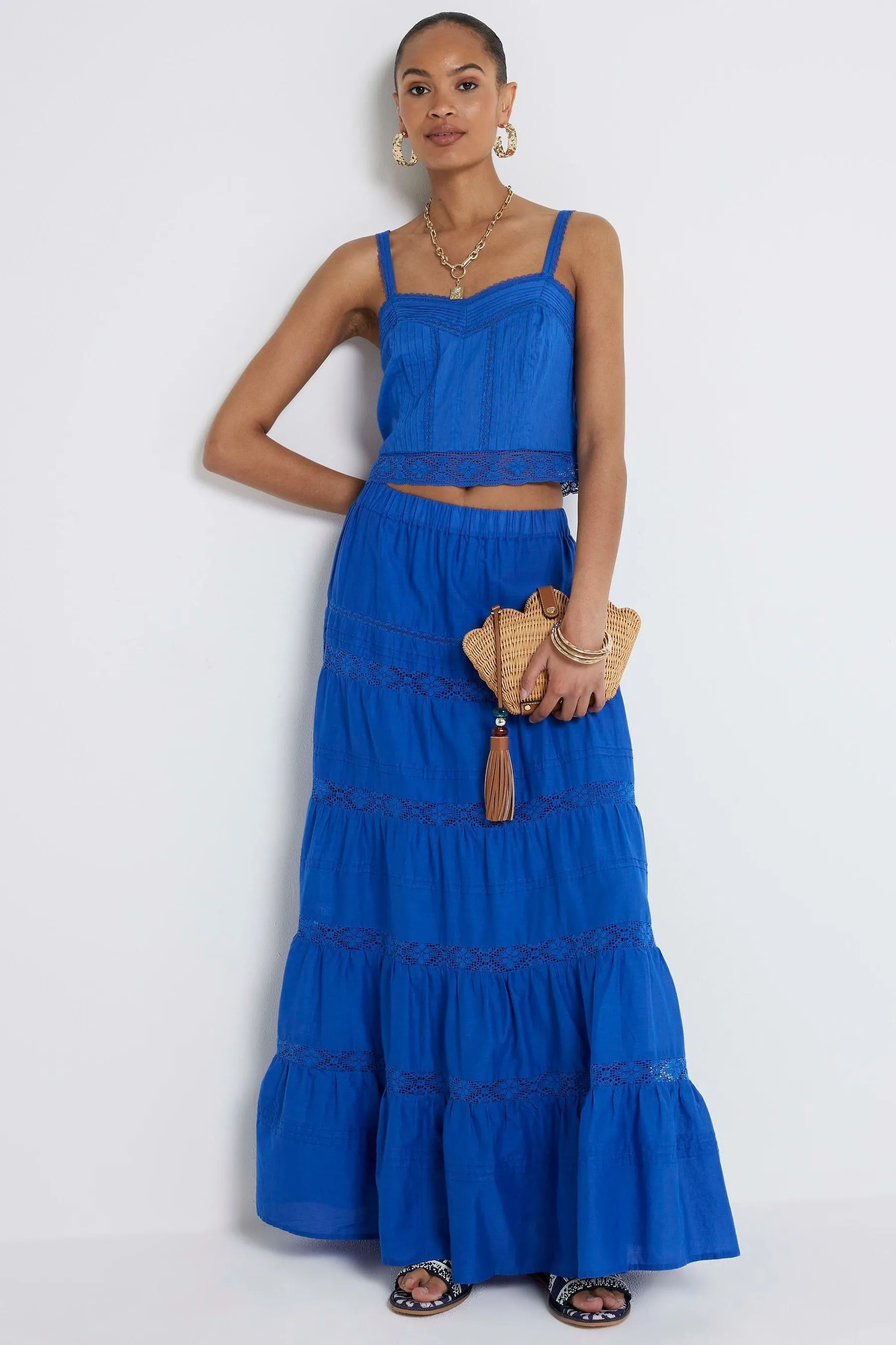 River Island - Gonna maxi a balze