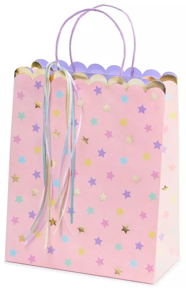 Sacchetto regalo Stellato Magico Rosa 32cm