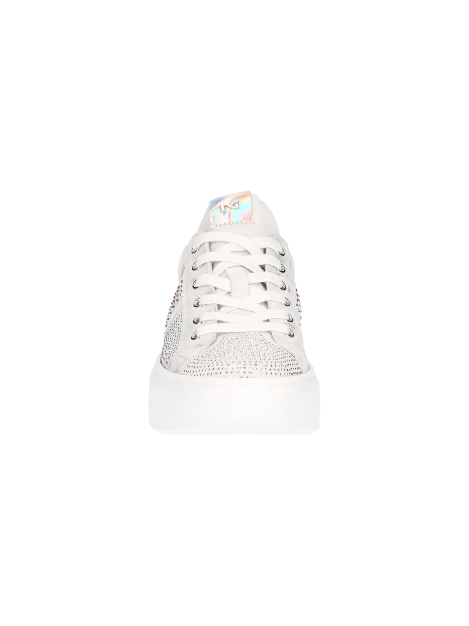 Sneaker platform Nero Giardini da donna grigia/argento