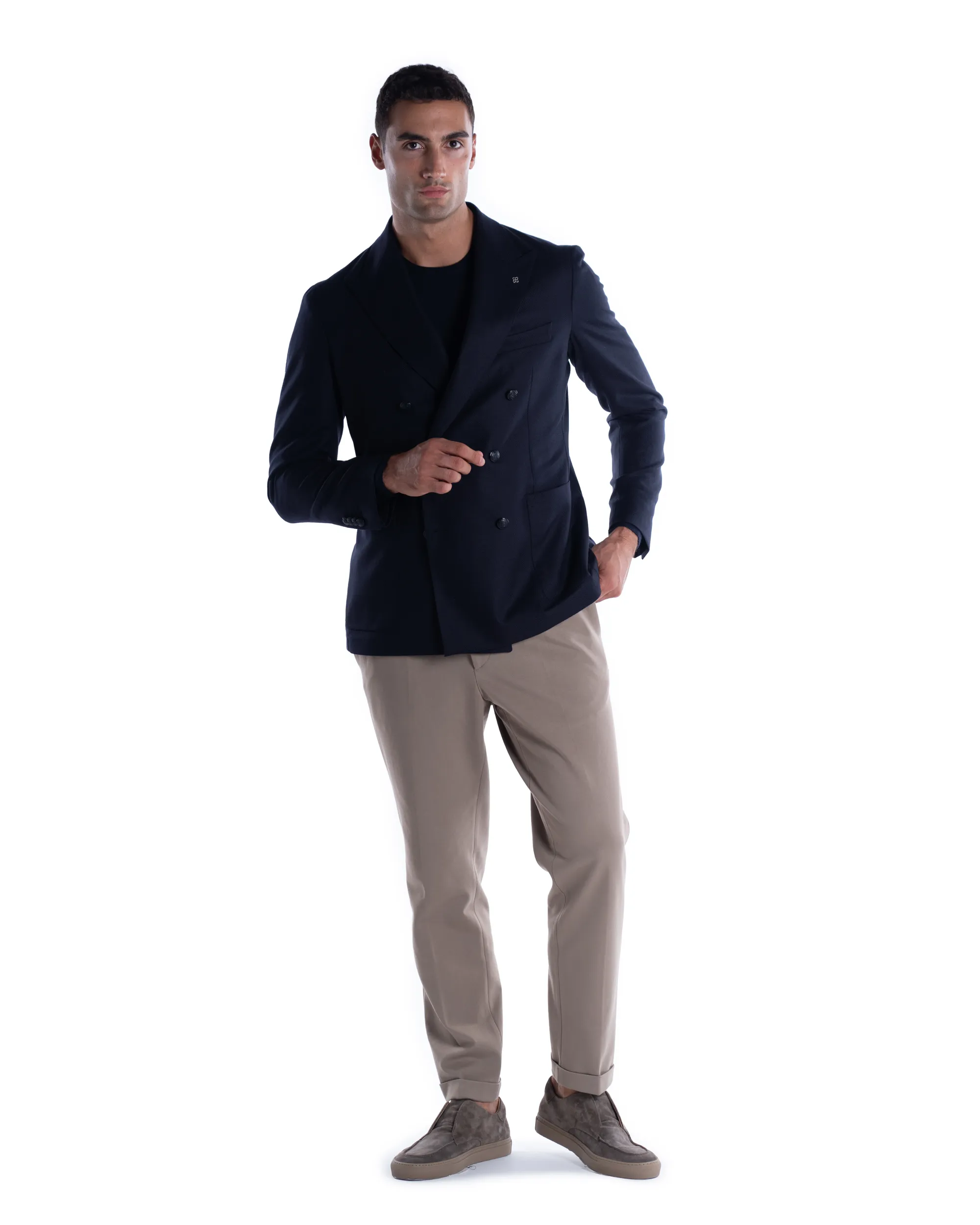 TAGLIATORE GIACCA DOPPIO PETTO LANA E CASHMERE