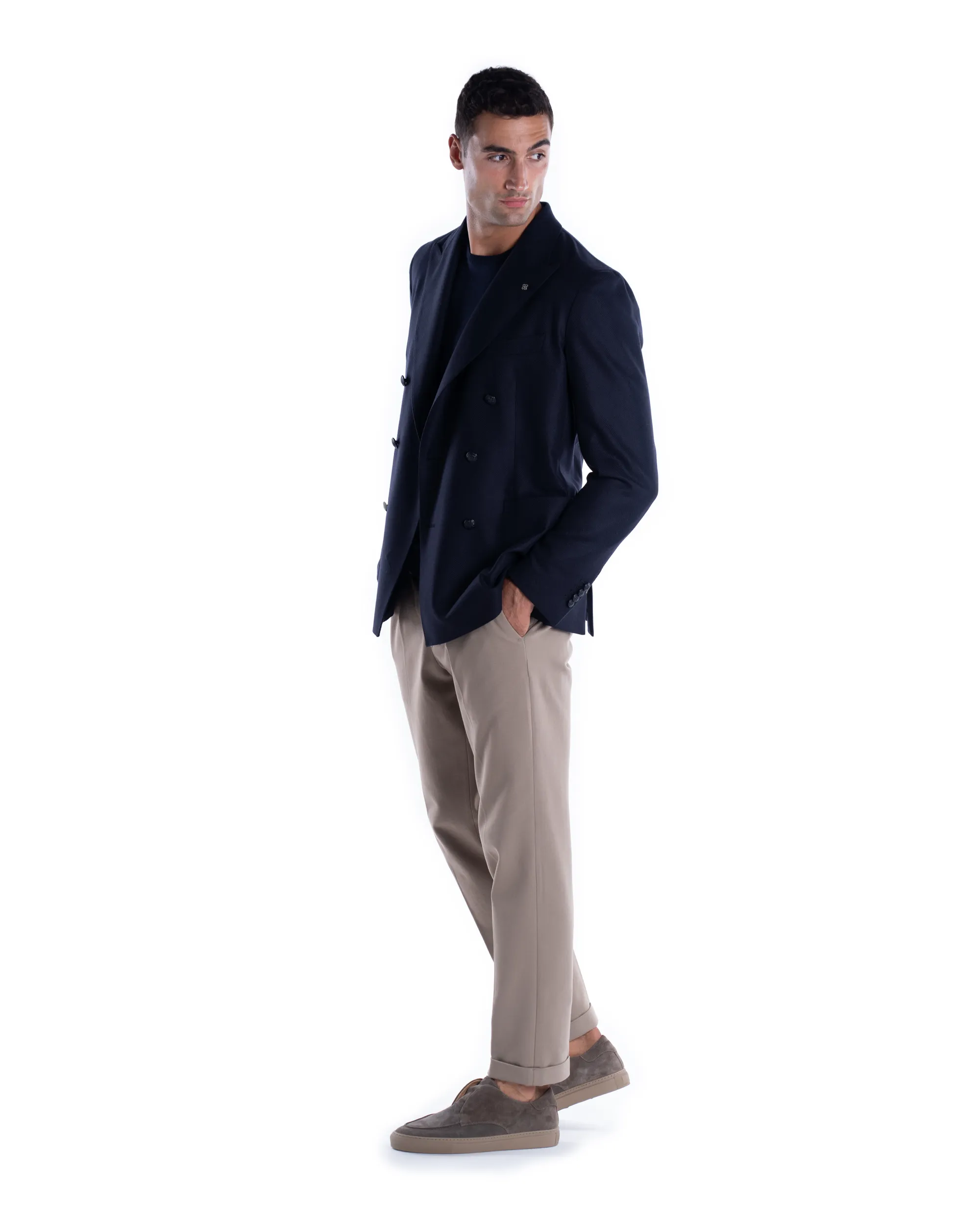 TAGLIATORE GIACCA DOPPIO PETTO LANA E CASHMERE