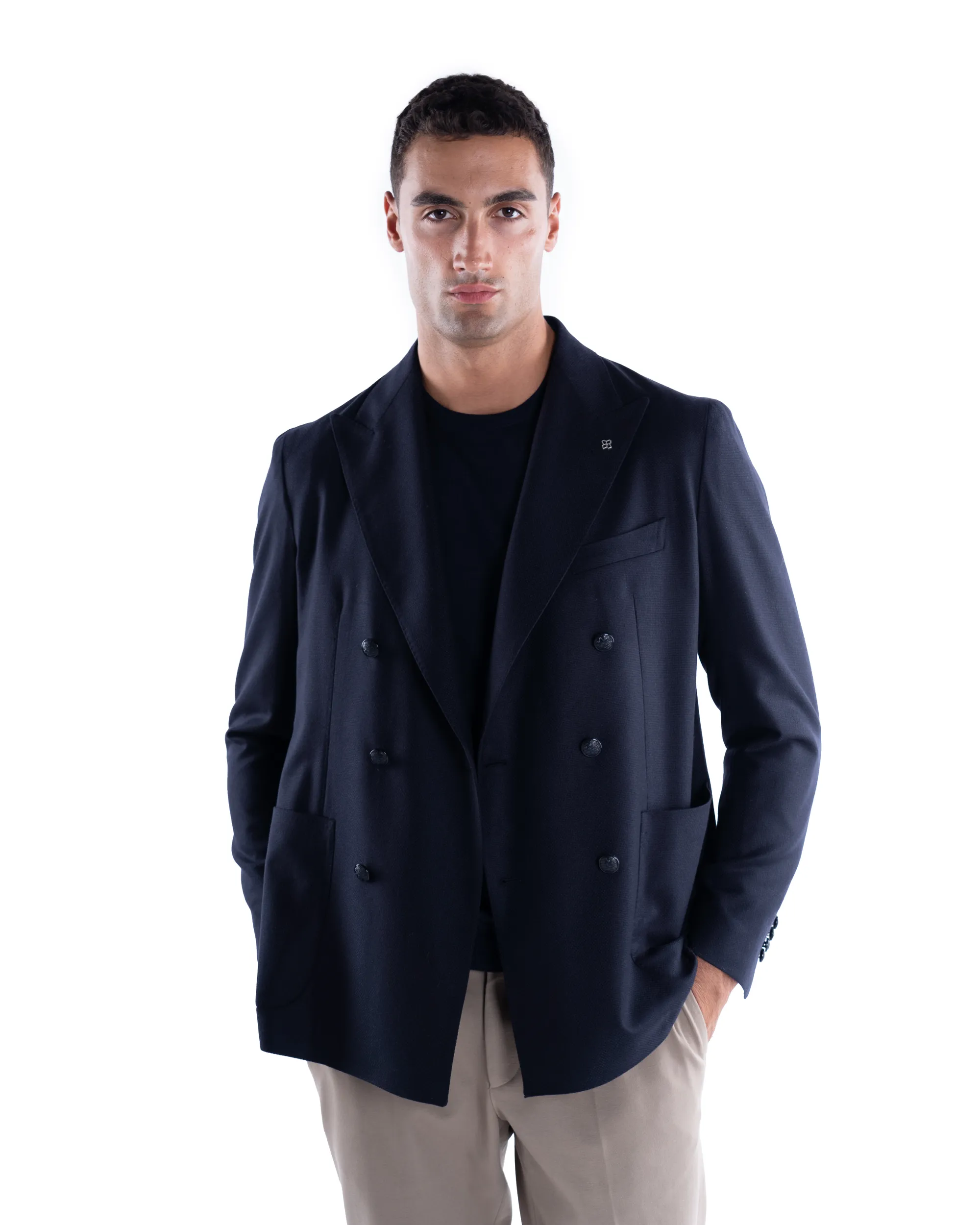 TAGLIATORE GIACCA DOPPIO PETTO LANA E CASHMERE