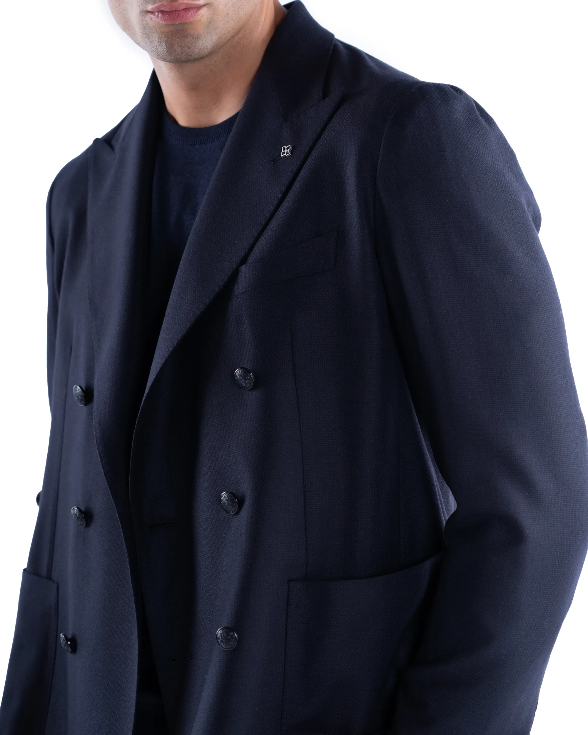 TAGLIATORE GIACCA DOPPIO PETTO LANA E CASHMERE