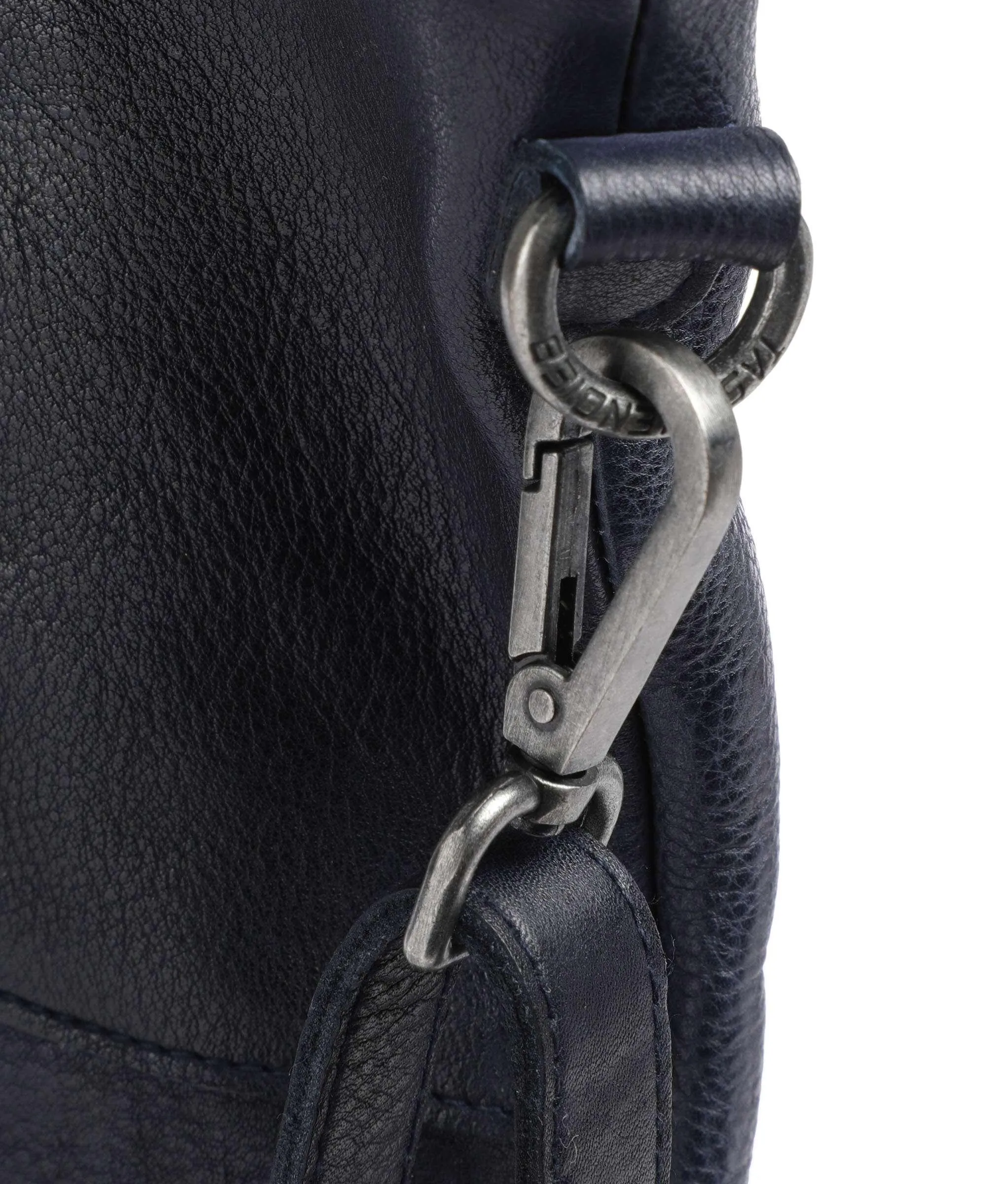 Taschendieb Wien Versöhnungsstraße 2 Borsa hobo pelle di vacchetta grana blu scuro  