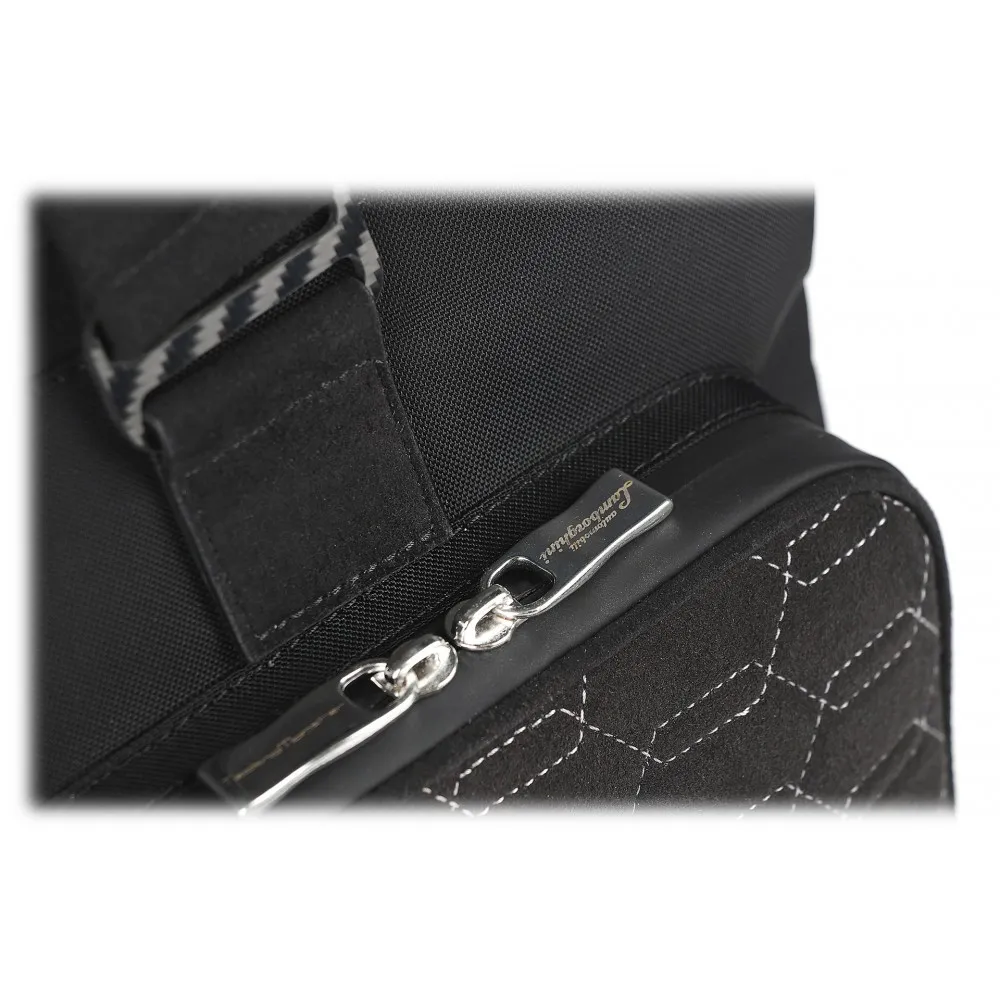 TecknoMonster - Automobili Lamborghini - Borsa Surcloud in Fibra di Carbonio e Alcantara® - Black Carpet Collection