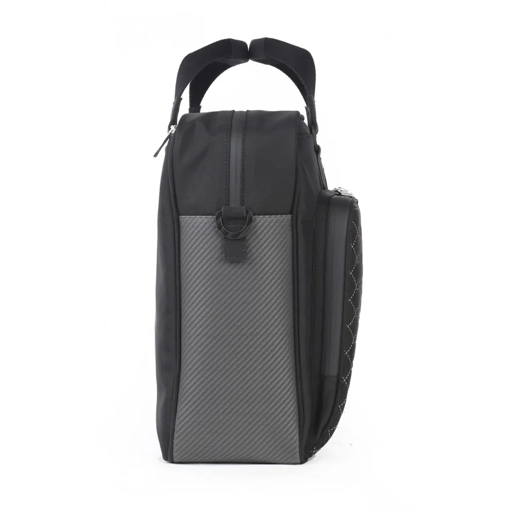 TecknoMonster - Automobili Lamborghini - Borsa Surcloud in Fibra di Carbonio e Alcantara® - Black Carpet Collection