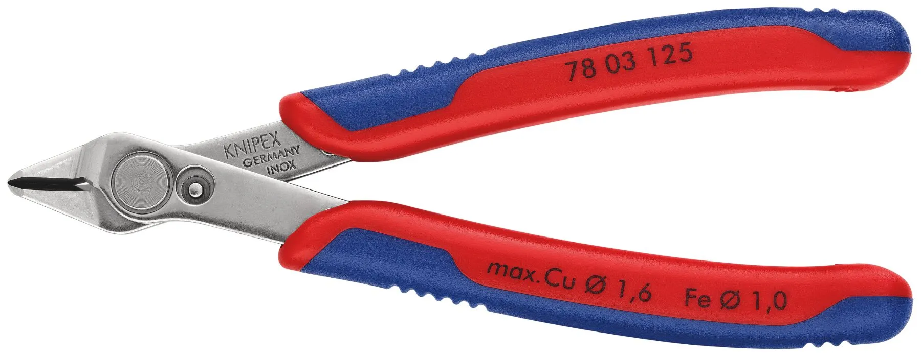 Tronchese laterale di precisione Knipex in Acciaio per utensili, L. 125 mm